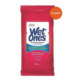 Wet Ones Antibacterial Hand & Face Wipes