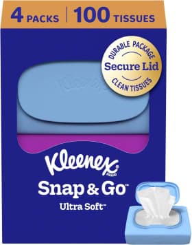 Kleenex Snap & Go On-the-Go Tissues