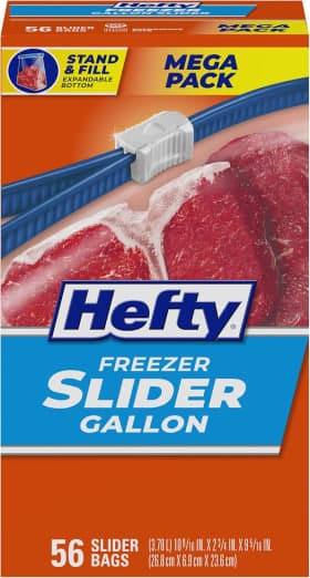 Hefty Slider Gallon Freezer Bags (56 Count)